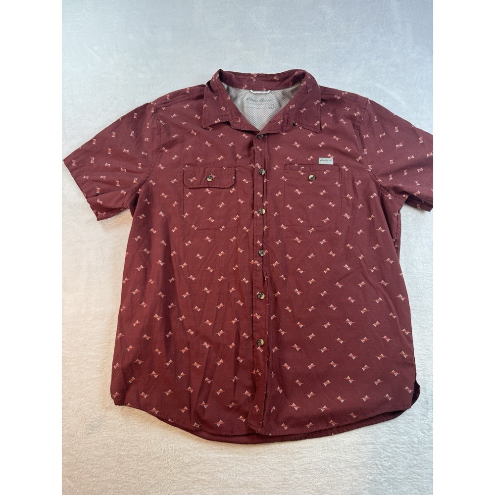 Eddie Bauer Mountain Shirt Mens Medium Button Down Fishing